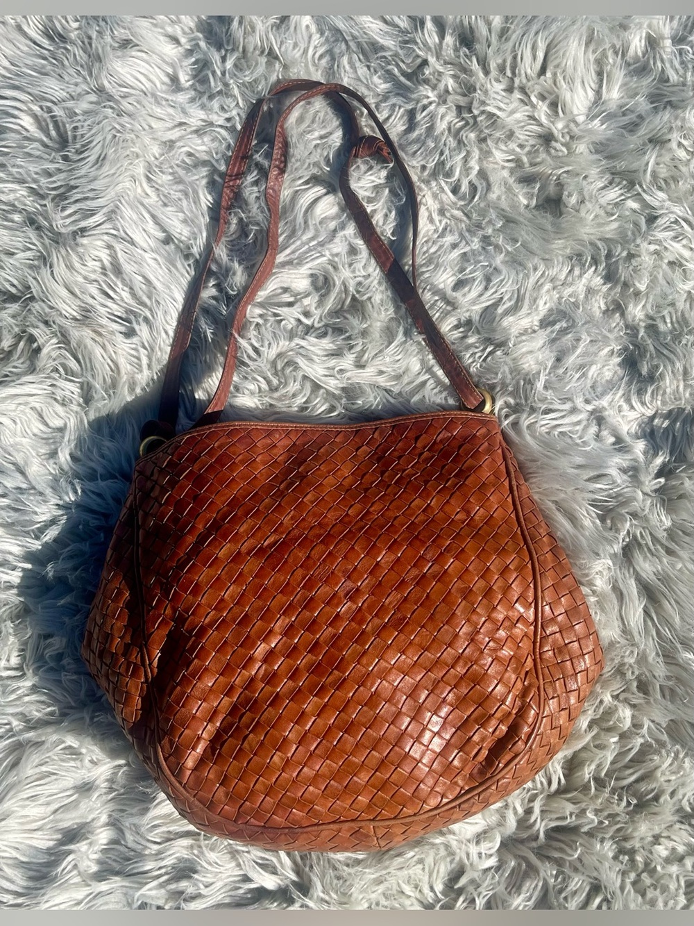 Vintage Bottega Veneta Intrecciato Leather Hobo Bag - Dual Aesthetic
1980s - Picture 1 of 17